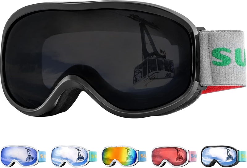 Supertrip Kids Ski Goggles, Anti-Fog Snow Snowboard Goggles for Kids Boys Grils Youth Age 5-15 - Image 1